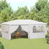 Image de vidaXL Tente de réception 4x6 m avec parois - Blanc