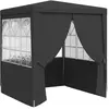 Image de vidaXL Tente de réception et parois latérales 2x2 m Anthracite 90 g/m²