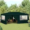 Image de vidaXL Tente de réception avec parois latérales 4x6 m Vert 90 g/m²
