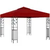 Image de vidaXL Belvédère 3x3 m Rouge Bordeaux
