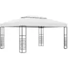 Image de vidaXL Chapiteau de jardin acier 4x3 m - Blanc