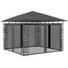 Image de vidaXL Belvédère avec moustiquaire 3x3 m Anthracite