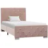 Image de VIDAXL Cadre de lit sans matelas 90x200 cm - Velours rose