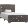 Image de VIDAXL Cadre de Lit Gris 90x200 cm Velours