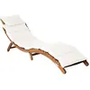 Image de vidaXL Chaise longue avec coussin