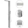 Image de vidaXL Douche Extérieure Acier Inoxydable Carré