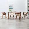 Image de vidaXL Chaises à manger - Lot de 4 - Crème