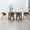 Image de vidaXL Lot de 6 chaises - Gris bois courbé