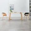 Image de VIDAXL Chaises à manger - Bois courbé et Similicuir Noir