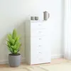 Image de vidaXL Buffet Blanc 50x34x96 cm