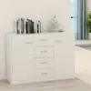 Image de vidaXL Buffet blanc 88x30x65 cm bois d'ingénierie