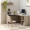 Image de vidaXL Bureau d'angle - Gris béton