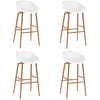 Image de VidaXL Tabourets de Bar - Blanc (Lot de 4)