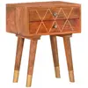 Image de vidaXL Table de chevet - Bois de manguier