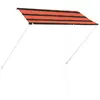 Image de vidaXL Auvent rétractable 250x150 cm Orange et marron