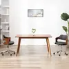 Image de VidaXL Chaise Pivotante - Noir Bois & Similicuir