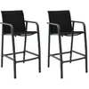 Image de vidaXL Chaises de bar de jardin lot de 2 - Textilène