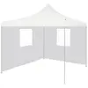 Image de vidaXL Tente de réception pliable avec 2 parois 3x3 m - Blanc