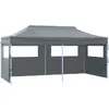 Image de vidaXL Tente de réception pliable avec 4 parois 3x6 m Acier Anthracite