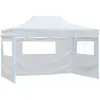 Image de vidaXL Tente pliante Blanc 3 m