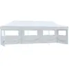 Image de vidaXL Tente escamotable Blanc 3x9 m