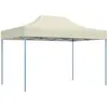 Image de vidaXL Tente de réception pliable professionnelle 3x4 m Acier Crème