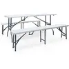 Image de vidaXL Table pliable avec 2 bancs