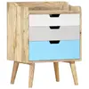 Image de vidaXL Table de chevet - Bois de manguier solide