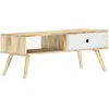 Image de VidaXL Table basse 90 cm - Manguier marron