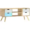 Image de vidaXL Meuble TV Manguier 110x35x48 cm
