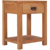 Image de vidaXL Table de chevet bois de teck massif