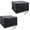 Image de vidaXL Housses pour salon de jardin 2 pcs - Noir