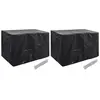 Image de vidaXL Housses de salon de jardin 2 pcs 140x70x90 cm