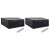 Image de vidaXL Housses de salon de jardin 2 pcs - Noir
