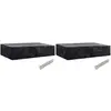 Image de vidaXL Housses de chaise de jardin 2 pcs - 218x77x55 cm