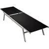 Image de VidaXL Chaise Longue Acier & Textilène - Noir