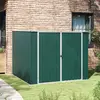 Image de vidaXL Abri de Jardin en Métal - Vert - 195x198x159 cm