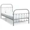 Image de VIDAXL Cadre de lit Métal 90x200 - Gris
