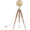 Image de VidaXL Lampadaire Trépied Bois