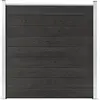 Image de vidaXL Clôture de jardin WPC 180x186 cm - Gris