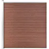 Image de VidaXL Clôture en WPC - Marron - 175x186 cm