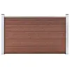 Image de vidaXL Clôture jardin WPC Marron - 180x105 cm