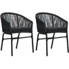 Image de vidaXL Chaises de jardin en rotin PE