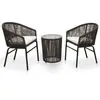 Image de vidaXL Ensemble de bistro 3 pcs - Marron