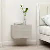 Image de vidaXL Table de chevet - Gris béton