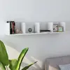 Image de vidaXL Étagère murale à CD - Blanc
