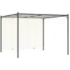Image de VIDAXL Pergola avec toit réglable 3x3 m - Crème Blanc