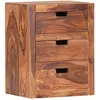 Image de vidaXL Table de chevet Bois massif