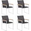 Image de VIDAXL Chaises de jardin Textilène Gris