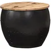 Image de VidaXL Table Basse Ronde Bois de Manguier